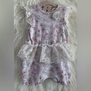 Laura Ashley baby - Floral tutu romper (Size 6-9m)
